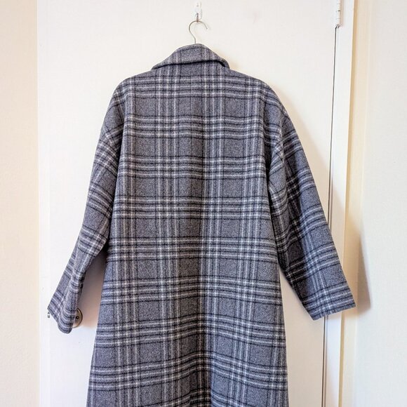 Rag & Bone, Thea Wool-Blend Coat, Grey-Plaid - Picture 3 of 5